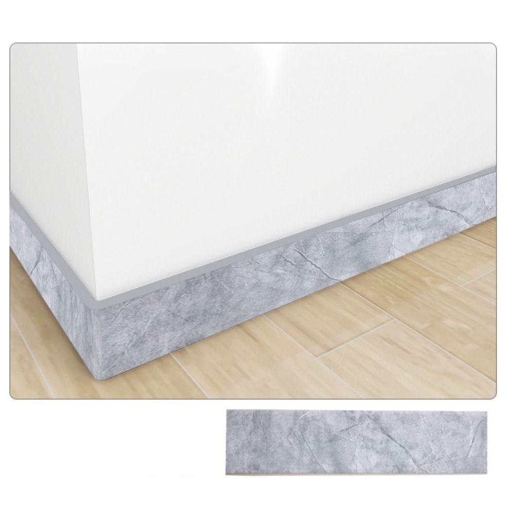 2M/Roll DIY Thickened Wall Base Self Adhesive Anti-collision Skirting Line Soft Wall Sticker Living Room