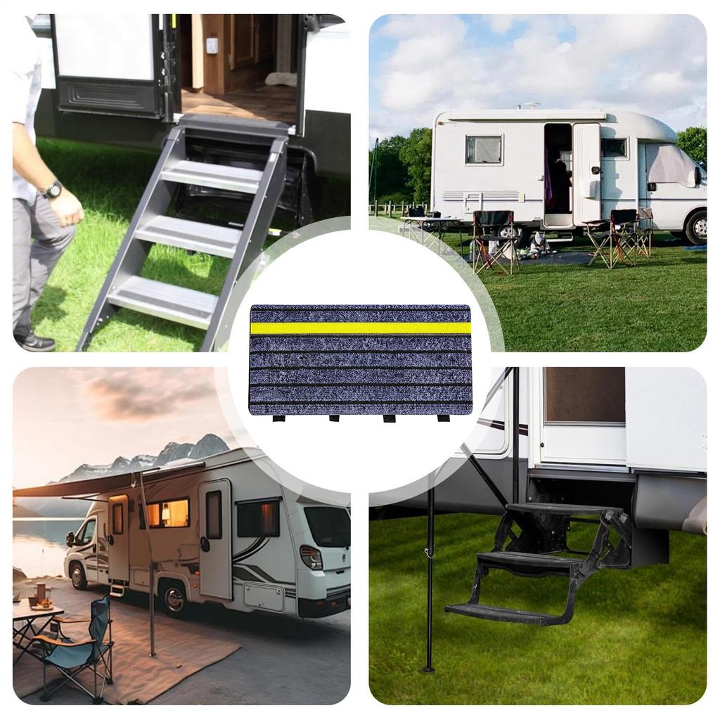 Rv Protective Steps Carpet Non-Slip RV Step Covers RV Pedal Protection Pad Motorhome Accessories for Outdoor Travel Camping