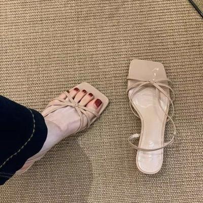 Мода Новый Стиль Мода Женские Элегантные Французский Стиль Черные Босоножки на Высоком Каблуке с Тонкими Ремешками Женская Обувь Римская Обувь Zapatos Mujer