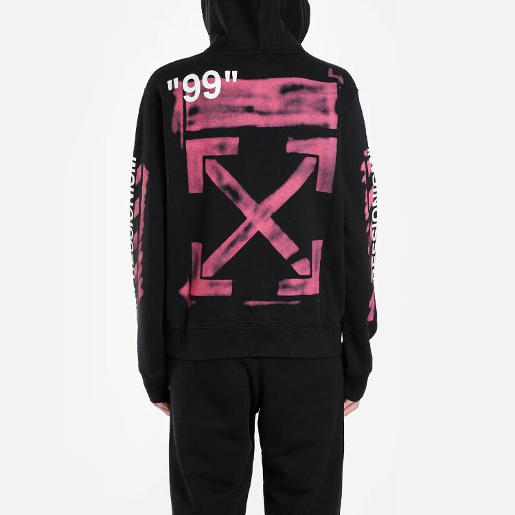 OFF WHITE Толстовка с трафаретным принтом Diag OMBB034R190030151028