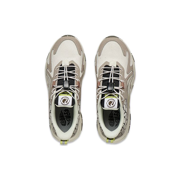 Кроссовки для бега Li Ning Kids Zhixing Lite 2.0 с амортизацией и нескользящей подошвой, детские кроссовки серо-белого цвета YKFT056-5