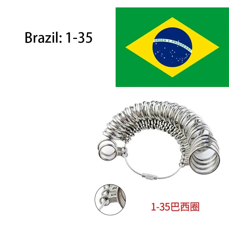 Металлический кольцемер для пальца Алюминиевый сплав Кольцемеры Измеритель Ювелирное дело Измерительная оправка Стандартные размеры Инструменты