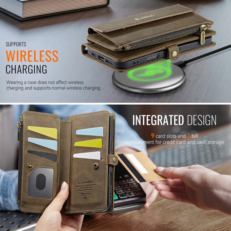 Длинный шнурок, откидной кожаный чехол для телефона для Samsung Galaxy S25 FE S24 Ultra S23 Plus S22 S21 S20 A17 A16 A56 A15 A55 A14 A54 A13 A53, чехол-кошелек на молнии