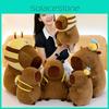 Capybara Animal Plush Toy Cushion With Bee Backpack For Kids Gift