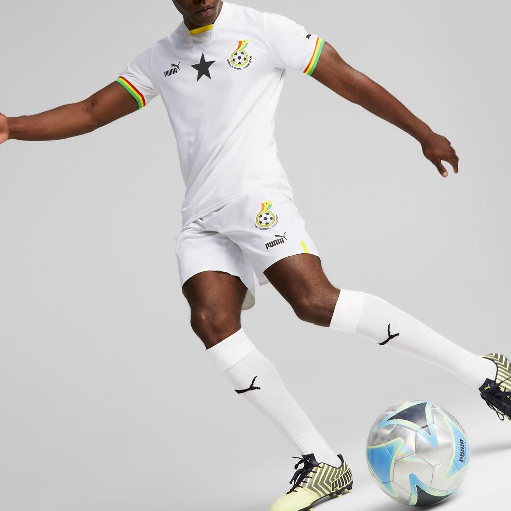 PUMA Ghana Home 22/23 Replica Jersey Soccer Jersey Men's White 765780-01