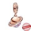 Rose Gold Copper Heart Shaped Bell Charm Fit Original Bracelet Infinity Mom Heart Pendant For Girls Jewelry Gift