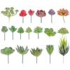 18 Pcs Plant Simulation Succulent Decoration Artificial Plants Fake Leaves Branch Picks