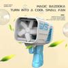 Children Electric 32-Hole  Bubble Machine Toy Boys Girls Cute Outdoor Toy