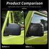 Для Suzuki Jimny JB64 JB74 2018 2019 2020 2021 2022 2023 2024 2025 Матовый черный Накладка на зеркало заднего вида автомобиля LHD RHD ABS 1 пара