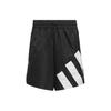 Ae Foundation Striped Color Block Drawstring Basketball Shorts Men Shorts Black IU2817
