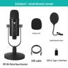USB Condenser Microphone with Noise Reduction for Voice Recording and Live Broadcasts