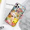 JP38 Pokemon Pikachu Black Soft Case for Xiaomi Poco X6 X4 M5 M6 F5 F6 C65 C55 C50 C51 C40 Pro Redmi 14C A3X 13C 12C 11T 10A 9C Note 7 6 8A Plus