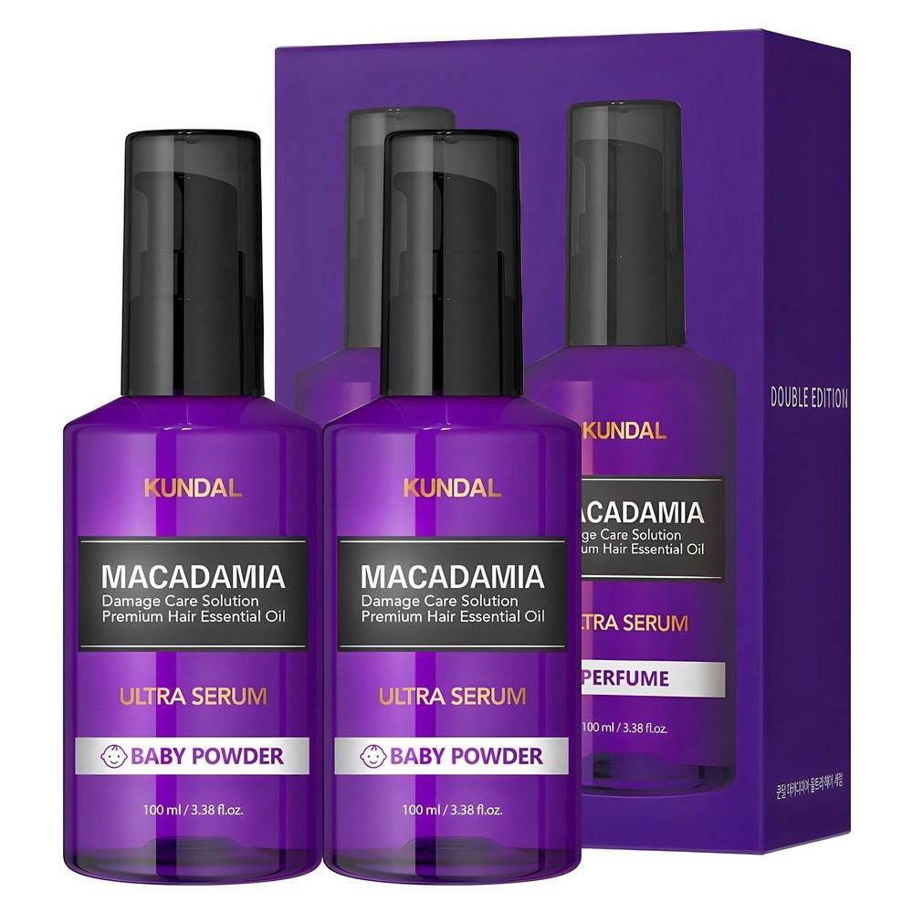 KUNDAL Аромат детской присыпки Ultra Serum Hair Essence, 100 мл, 2 шт.