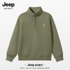 JEEP SPIRIT Men's 2025 Half-Zip Stand-Collar Sweatshirt