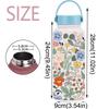 Portable Insulated Water Bottle 1L Floral Thermal Cup Reusable Thermal Water Bottle  Office