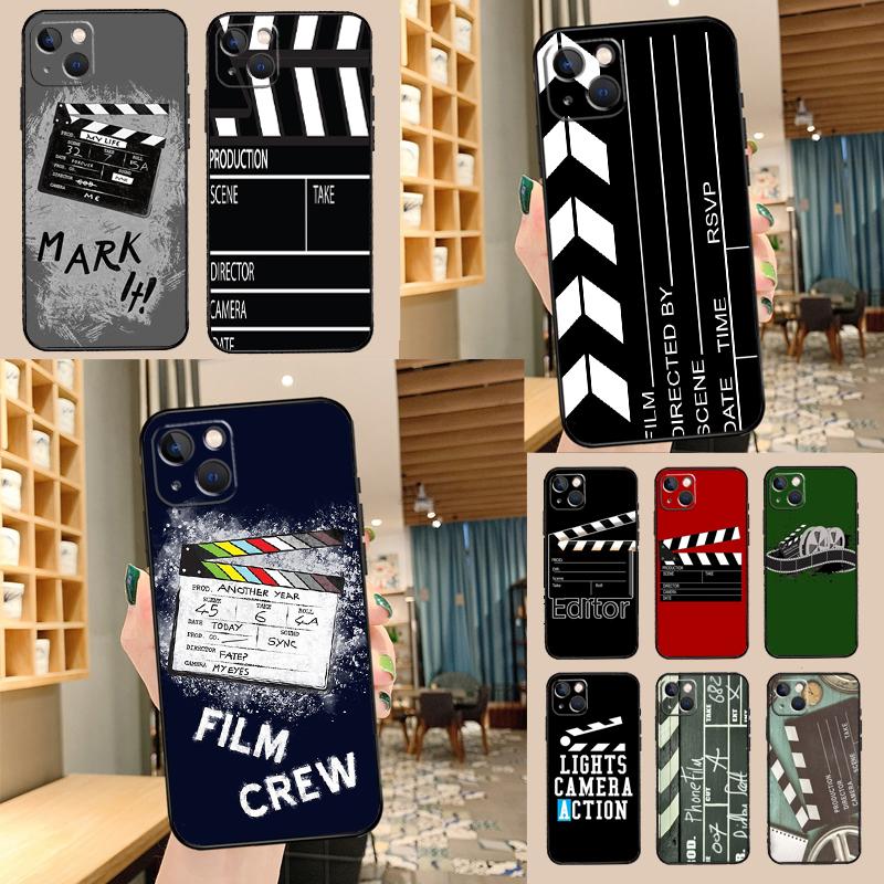 Film Movie maker Clapperboard Take Case For Oppo A18 A38 A58 A78 A98 A80 A60 A40 A96 A76 A16 A94 A74 A54 A15 A17 A57 A77 A5 Pro