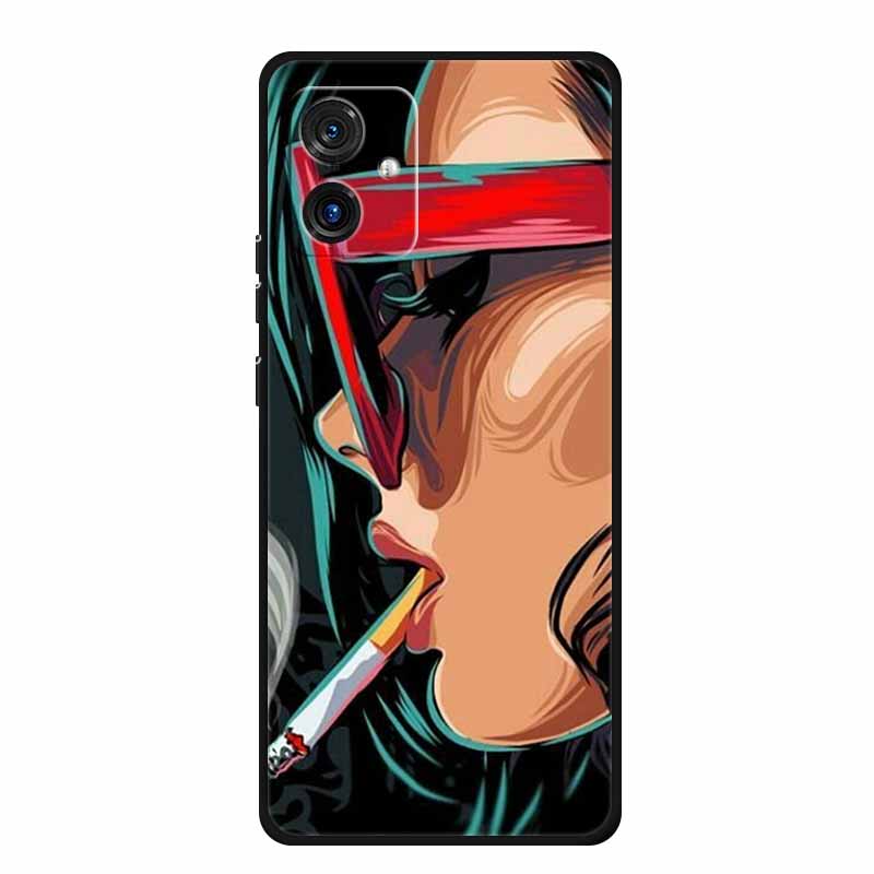 For Motorola G14 4G Case Animals TPU Silicone Soft Cover Phone Cases for Moto G14 G 14 MotoG14 PAYF0010IN Shockproof Wolf Fundas