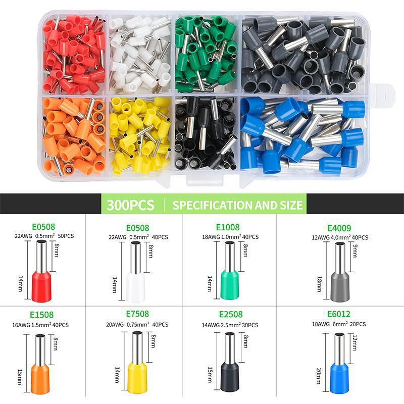 Комплект клемм холодного прессования VE: Ящик для хранения меди, соединители проводов, обжимные клещи, панель переключателей