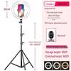 Floor Stand Multifunctional Tripod with Beauty Light for Live Streaming and Mobile Phone Holder.