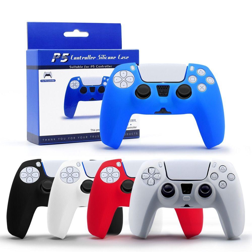 Мягкий чехол для геймпада Силиконовая оболочка Защитная крышка для PlayStation 5 Dual Sense Игровые аксессуары