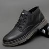 Модные классические мужские туфли из натуральной кожи, офисная деловая обувь, повседневная мужская обувь для отдыха на открытом воздухе, модные туфли на толстой подошве, противоскользящие, прочные