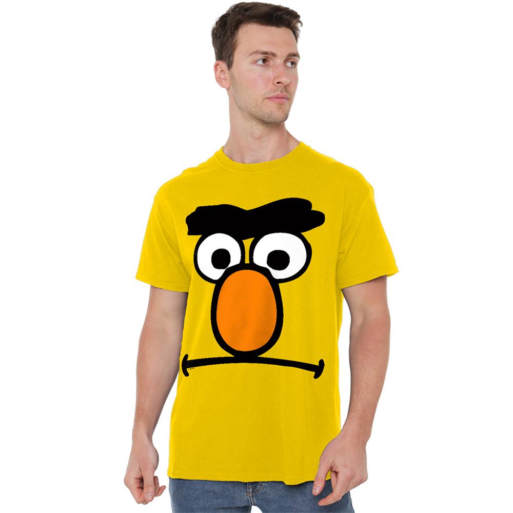 Sesame Street Unisex Adult Bert Frown Face T-Shirt