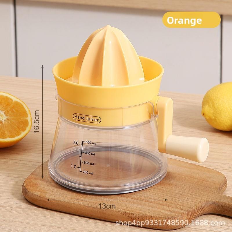 Small Household Hand-crank Juicer Manual Fruit Juicer Orange Lemon Juicer Fruit Residue Separator