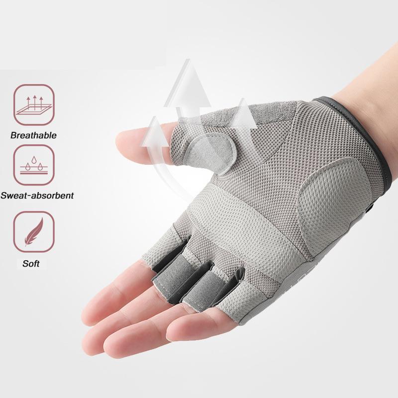 Износостойкие перчатки для фитнеса, дышащие перчатки без пальцев, перчатки для велоспорта с полупальцами, спортивные варежки для йоги