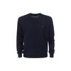 Polo FW22 Solid Logo Embroidered Crew Neck Sweater Men Sweater Blue 710876846-003
