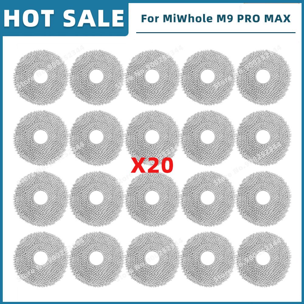 Compatible For MiWhole M9 PRO MAX Replacement Parts Accessories Main Side Brush Hepa Filter Mop Cloth Dust Bag