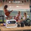 ISinbox 2025 Компактный потолочный проектор с 1200 ANSI, высокое разрешение 1080P 4K, 6D 6P, автоматическая коррекция трапецеидальных искажений, двунаправленный Bluetooth, большой портативный для гостиной