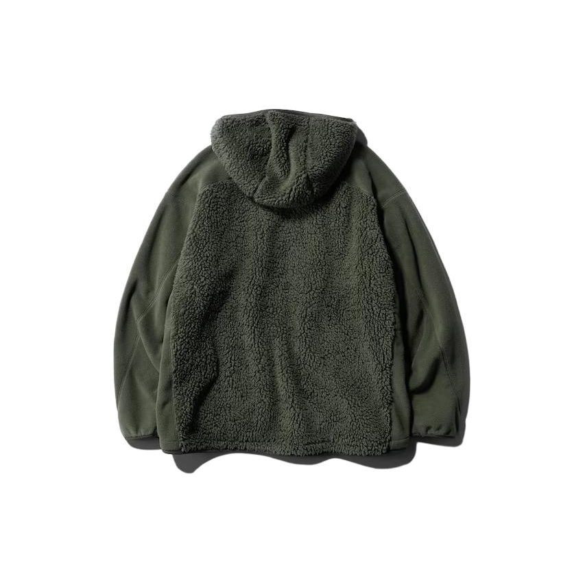Uniqlo Худи на молнии из флиса унисекс, коллаборация с White Mountaineering, Осень/Зима 2023, оверсайз, 463350-58