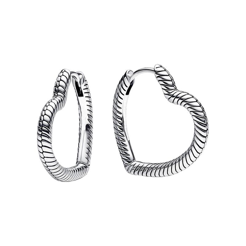 Round Circle Hoop Earrings For Women 925 Silver Heart Star Moon Sun Flower Zircon Opal Earrings Jewelry Gift