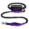 Reflective Hands Free Dog Leash with Zipper Pouch, Durable Bungee and Dual Padded Handles for Large and Medium Dogs