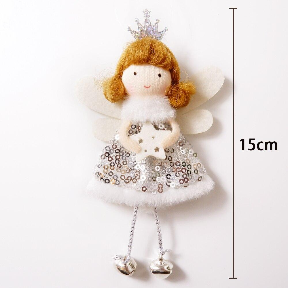 Рождественские украшения, кукла-ангел, игрушка, подвесной кулон, елочные украшения, рождественские украшения для дома, Новый год