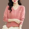 Long-sleeved New Mother Loose Top Spring Autumn Size Foreign Knitted Bottoming Sweater