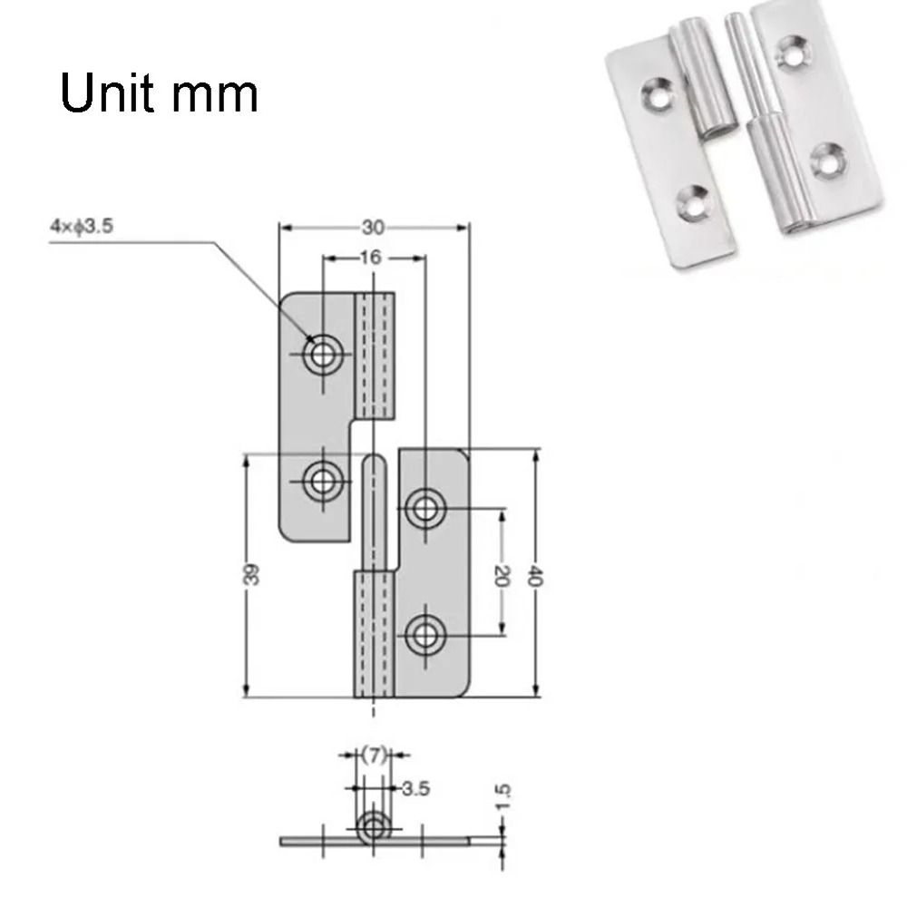 1 шт. Раздвижной съемный шарнир из нержавеющей стали 304 Левый Правый Открывающийся Съемные петли Соединитель двери Подъемный Флажок Снять