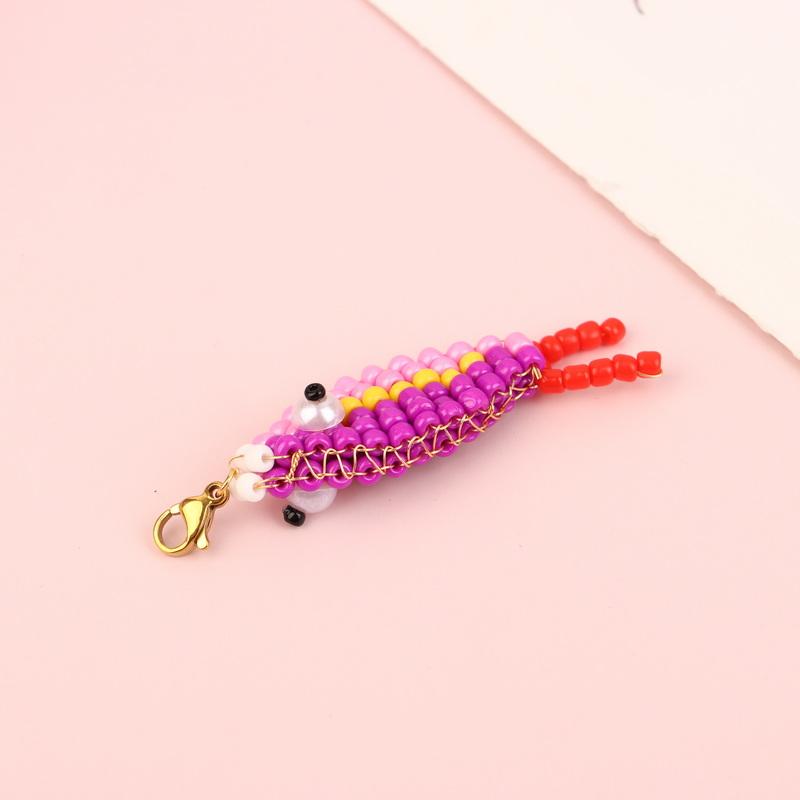 1 шт. Красочная бусина Маленькая рыбка Подвеска Брелок Чехол для телефона Шармы для сумки Аксессуары для рюкзака Подвеска для сумки