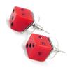 [I2143] - Red 'Sissi' Designer Earrings