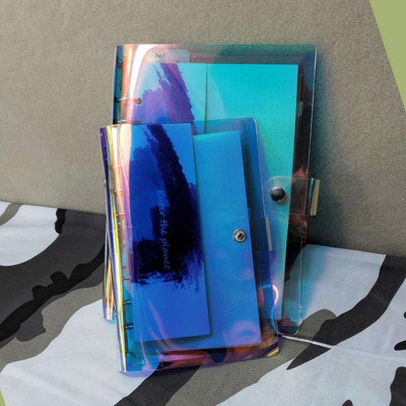 1 шт., лазерный прозрачный органайзер для блокнотов, бумажный планировщик, внутренняя страница, кольцо-переплет, дневник, журнал