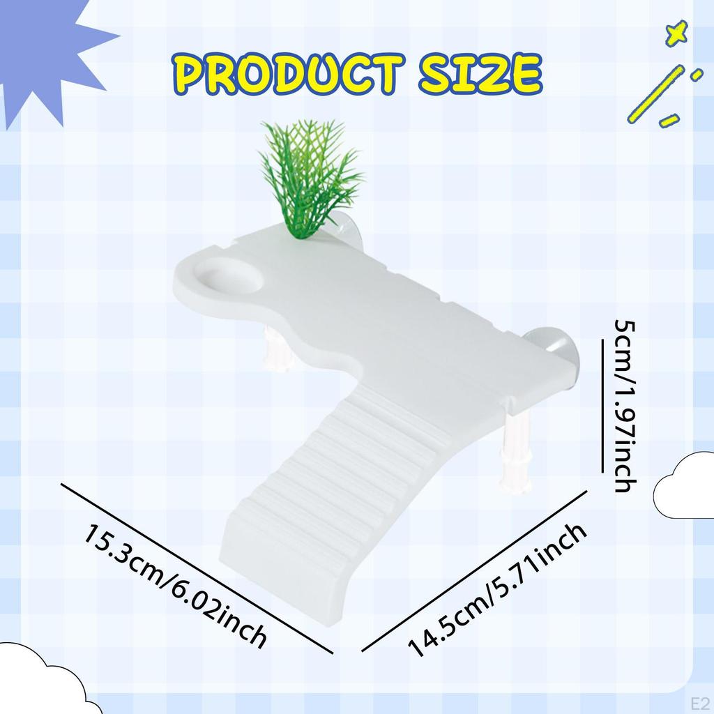 Декоративный плавающий пандус для черепах и рептилий с присоской, лестница для лазания для аквариума