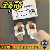 Cartoon Bear Cute Bedroom Ins Wind 2025 Autumn and Winter Bow Warm Cotton Slippers Women's Fluffy Slippers