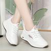 Модные белые дышащие удобные женские спортивные туфли для прогулок на открытом воздухе на плоской подошве, весенние противоскользящие мягкие кожаные повседневные кроссовки с мягкой подошвой