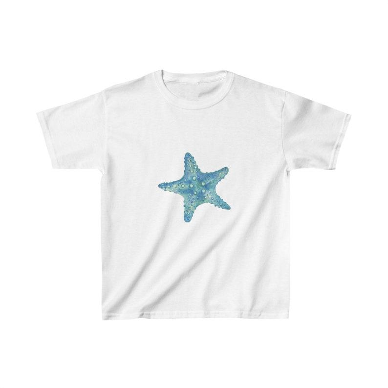 Blue Starfish Baby Tee | Y2K Graphic Baby Tee, 90s Baby Tee, Graphic Shirt Crop, Coquette, Vintage Design