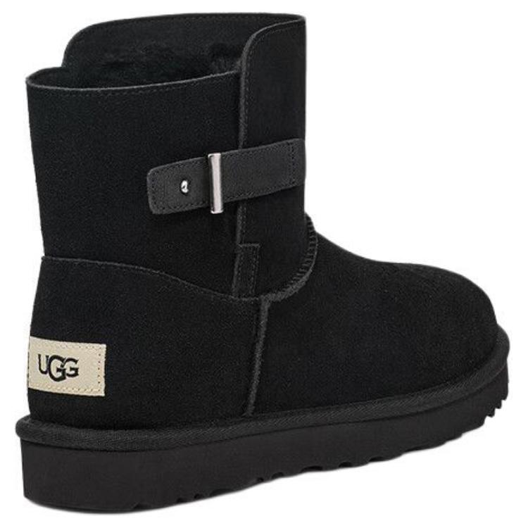UGG Round Toe Lightweight Snow Boots Unisex Boots Black 1166776-BLK