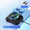 Rechargeable Phone Radiator Low-Noise Wireless Magnetic 3 Speeds Adjustable Gaming Phone Cooling Fan with LED Lights