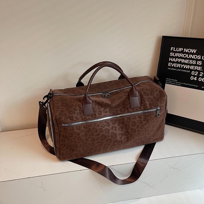 Спортивная сумка большой вместимости с леопардовым принтом, дорожная сумка, фитнес-сумка, сумка-дафл