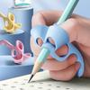 4Pcs/Set Silicone Pencil Gripper Finger Callus Prevention Correct Posture Aid Ergonomic