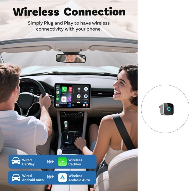 Multimedia Wireless Dongle Instantly Setups Stable Wireless Connection For Car Entertainment System Easy Installation