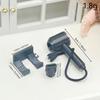 Miniature Wall-Mounted Hair Dryer Model for Dollhouse Decor and Photography Props